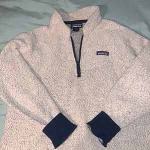 Patagonia cream zip up